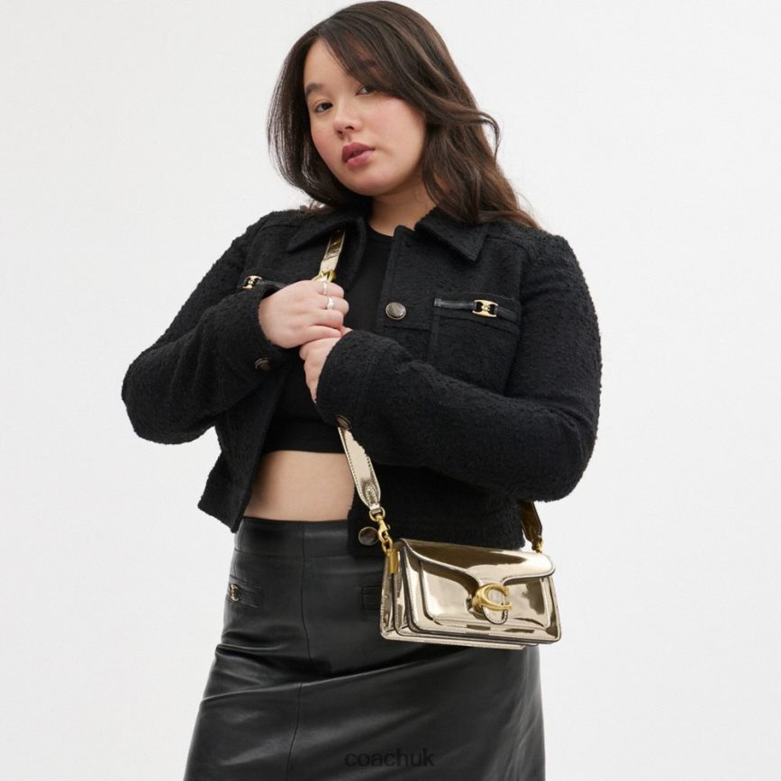 Coach Women TABBY SHOULDER BAG 20 IN SILVER METALLIC B4/Gold D0DL44108