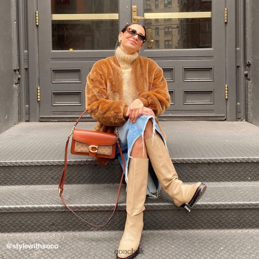 Coach Women TABBY SHOULDER BAG 26 IN SIGNATURE CANVAS B4/Tan Rust D0DL44165