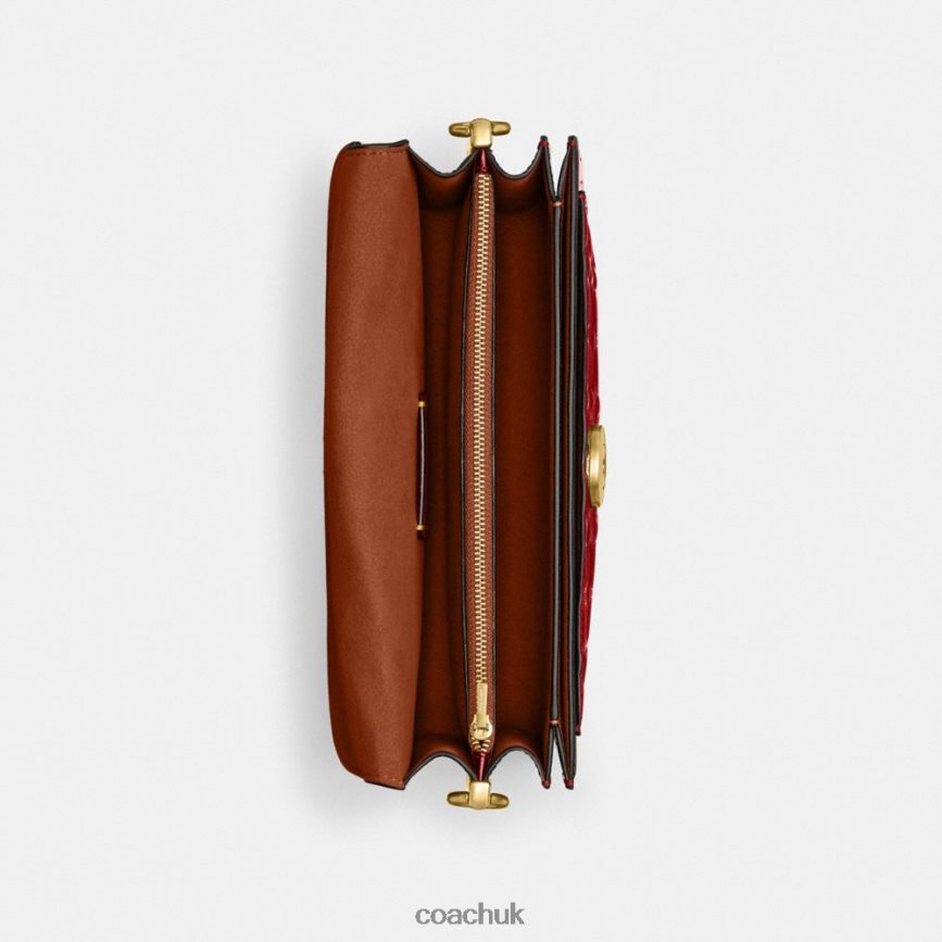 Coach Women TABBY SHOULDER BAG 26 IN SIGNATURE LEATHER B4/RED D0DL44144