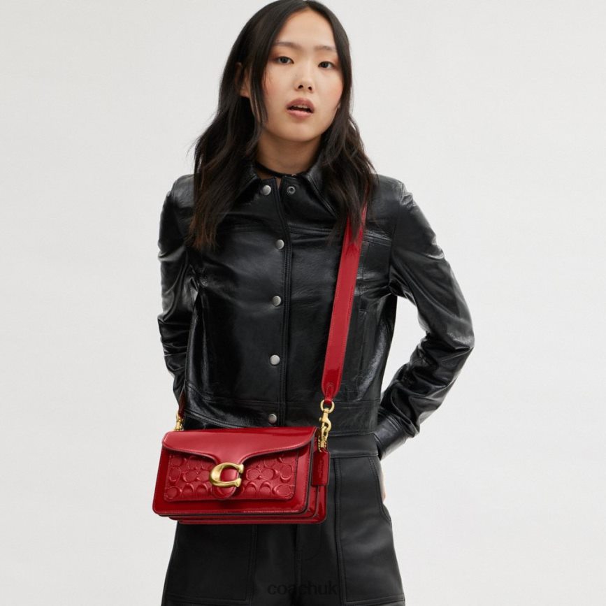 Coach Women TABBY SHOULDER BAG 26 IN SIGNATURE LEATHER B4/RED D0DL44144