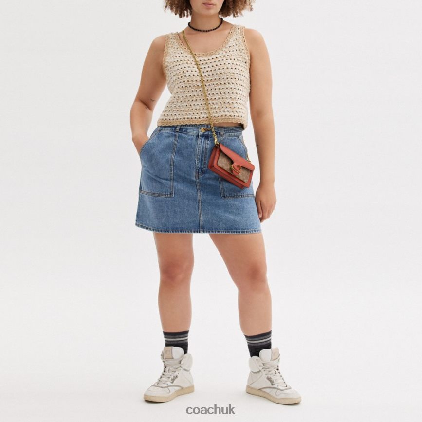 Coach Women TABBY WRISTLET IN SIGNATURE CANVAS B4/Tan Rust D0DL44160