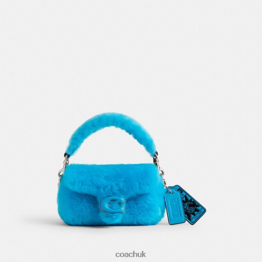 Coach Women THE LIL NAS X DROP TABBY 12 IN SHEARLING LH/Montero Blue D0DL4499