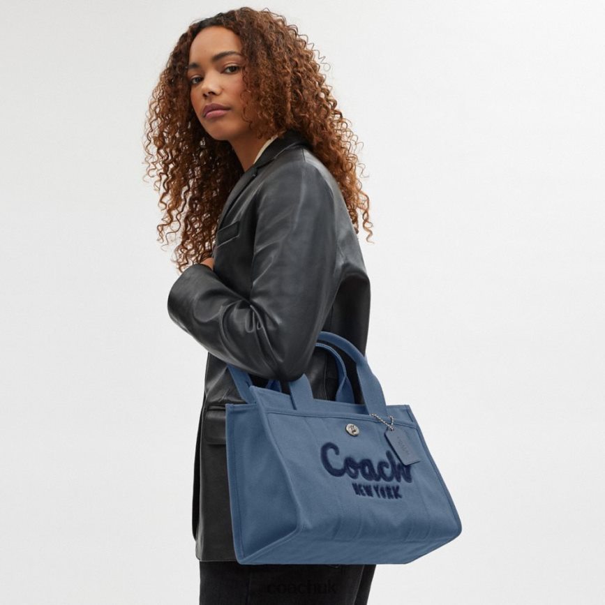 Coach Women CARGO TOTE LH/Slate Blue D0DL44291