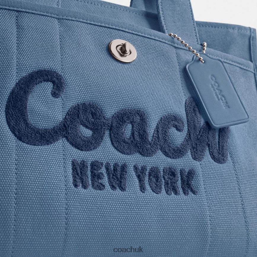 Coach Women CARGO TOTE LH/Slate Blue D0DL44291