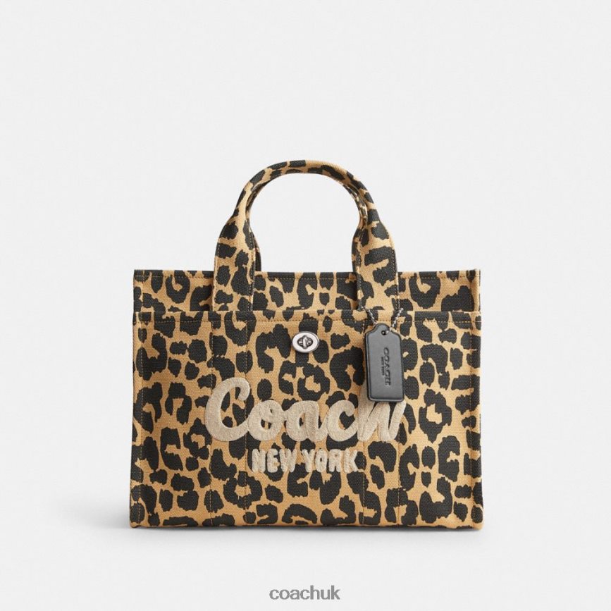 Coach Women CARGO TOTE WITH LEOPARD PRINT LH/Leopard D0DL44293
