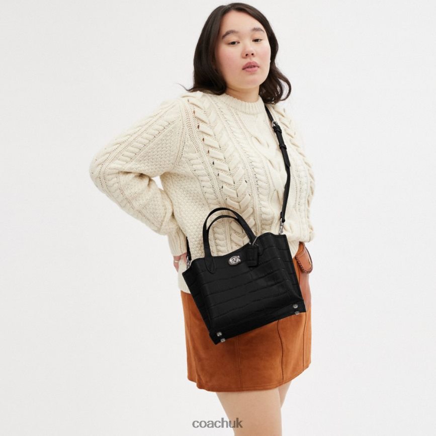 Coach Women WILLOW TOTE 24 LH/Black Multi D0DL44287