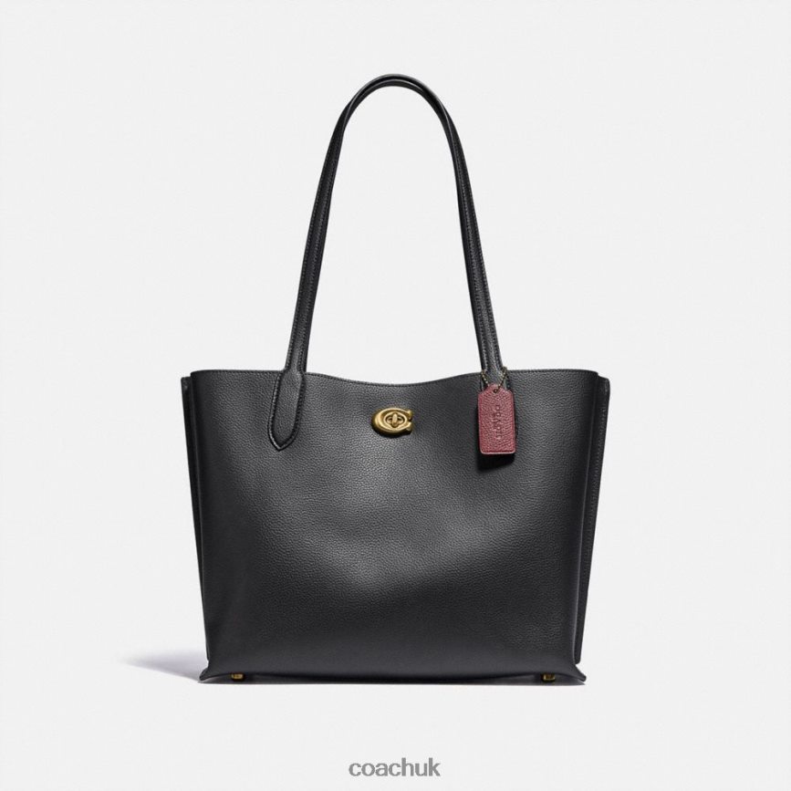 Coach Women WILLOW TOTE B4/BLACK D0DL44303