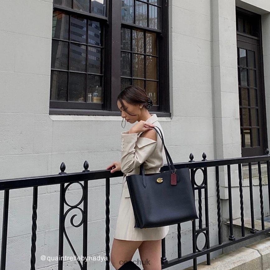 Coach Women WILLOW TOTE B4/BLACK D0DL44303