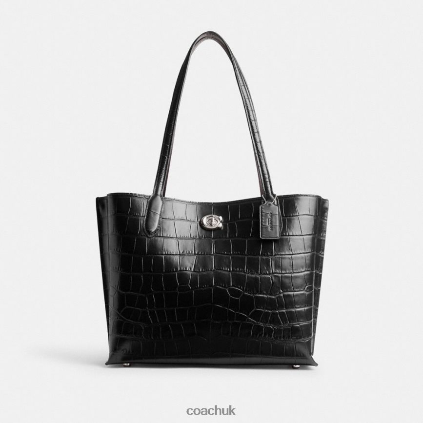 Coach Women WILLOW TOTE LH/Black Multi D0DL44284