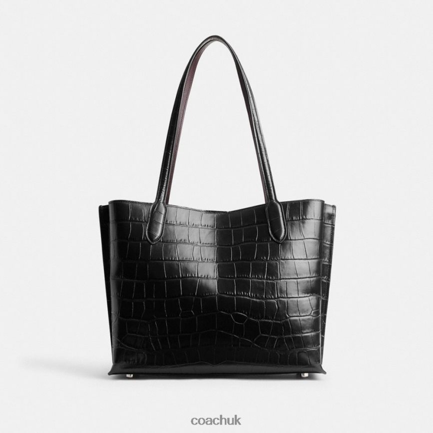 Coach Women WILLOW TOTE LH/Black Multi D0DL44284