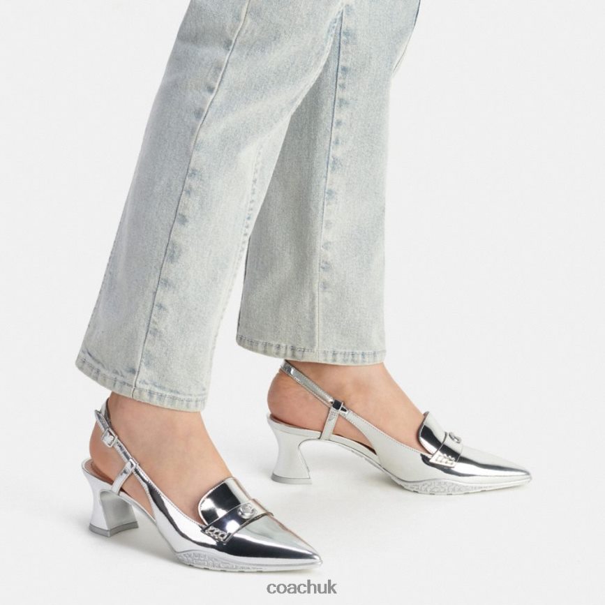 Coach Women NIKOLA HYBRID SLINGBACK Silver D0DL44411