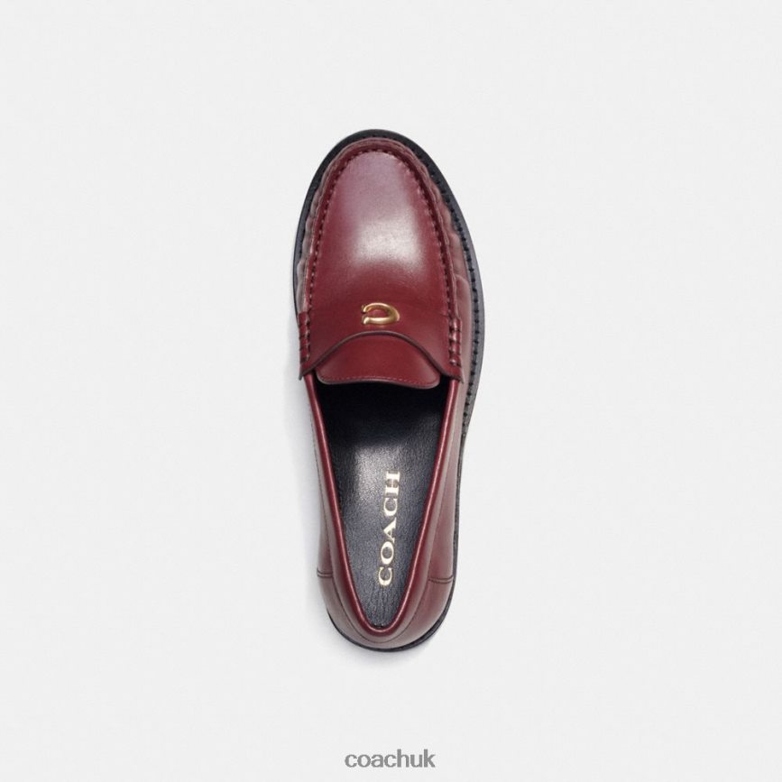 Coach Women JOLENE LOAFER Wine D0DL44395