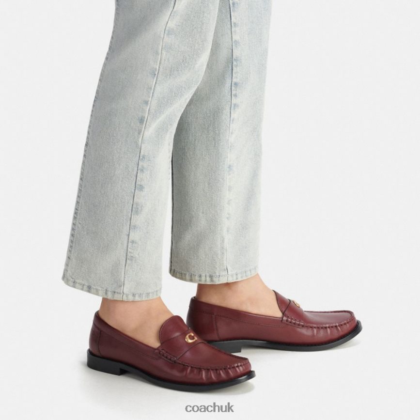 Coach Women JOLENE LOAFER Wine D0DL44395