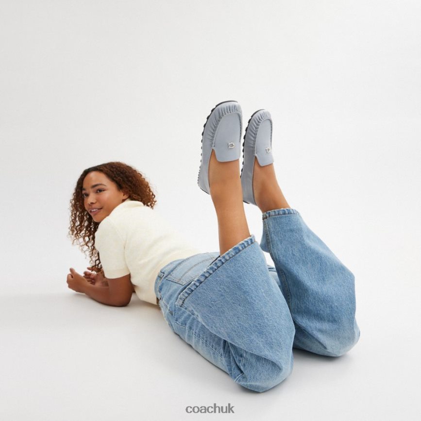 Coach Women RONNIE LOAFER Grey Blue D0DL44394