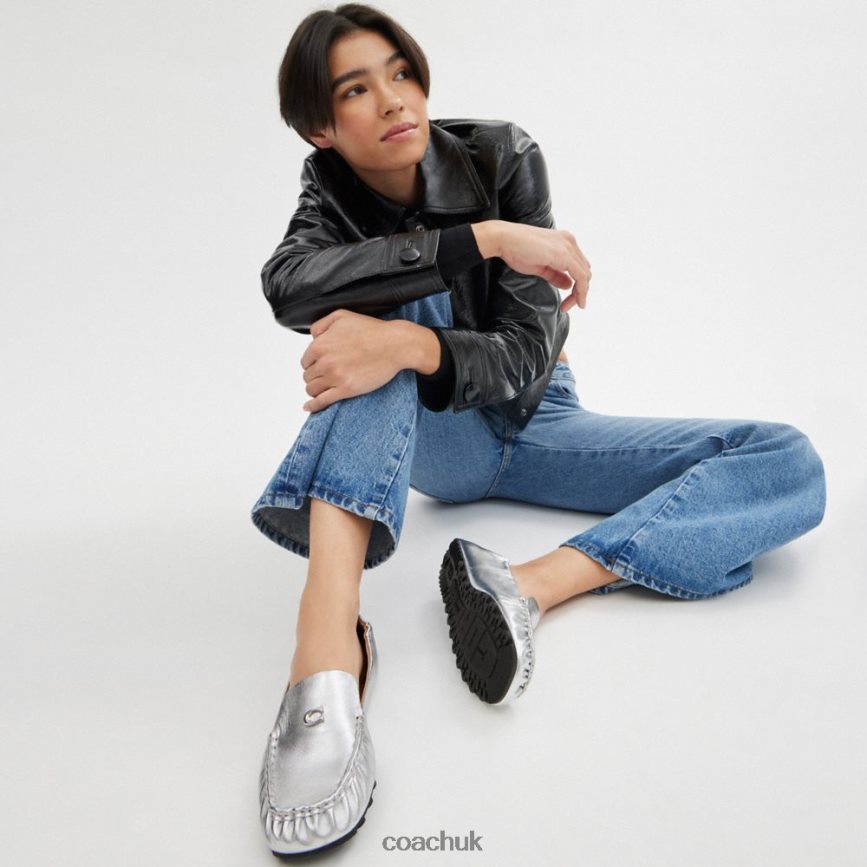Coach Women RONNIE LOAFER Silver D0DL44392