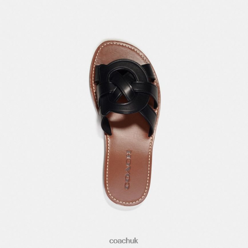 Coach Women ISSA SANDAL Black D0DL44426