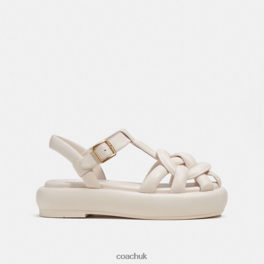 Coach Women PENNEY SANDAL Chalk D0DL44425
