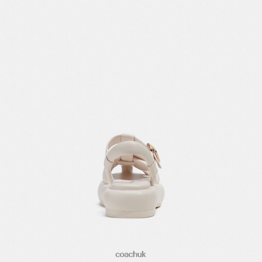 Coach Women PENNEY SANDAL Chalk D0DL44425