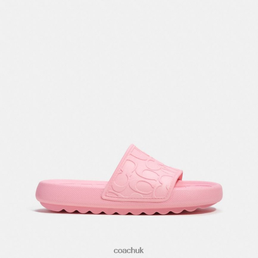Coach Women SPORT SLIDE IN SIGNATURE Flower Pink D0DL44421
