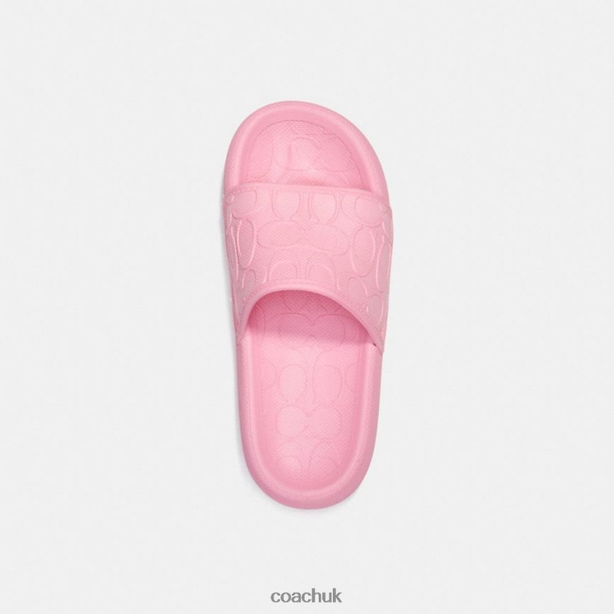 Coach Women SPORT SLIDE IN SIGNATURE Flower Pink D0DL44421