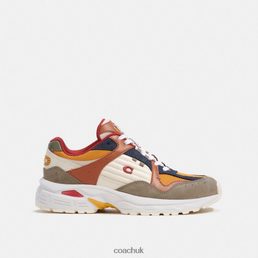 Coach Women C301 SNEAKER Green/Buttercup D0DL44404