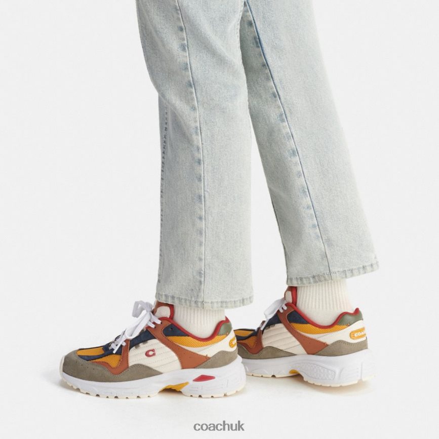 Coach Women C301 SNEAKER Green/Buttercup D0DL44404