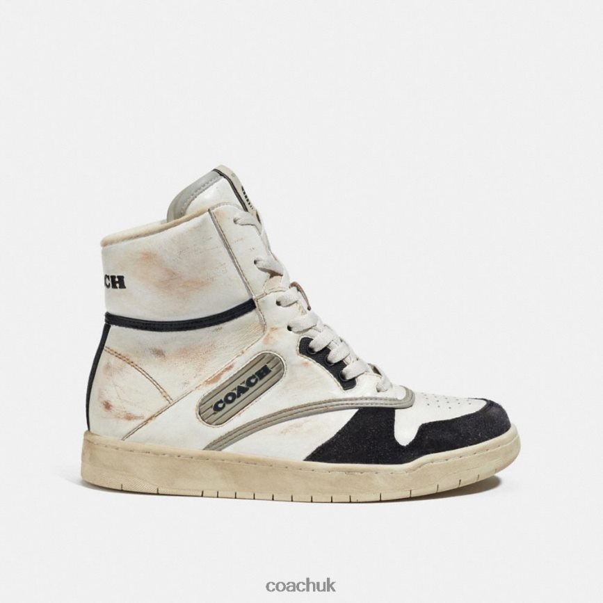 Coach Women HIGH TOP SNEAKER WHITE/BLACK D0DL44407
