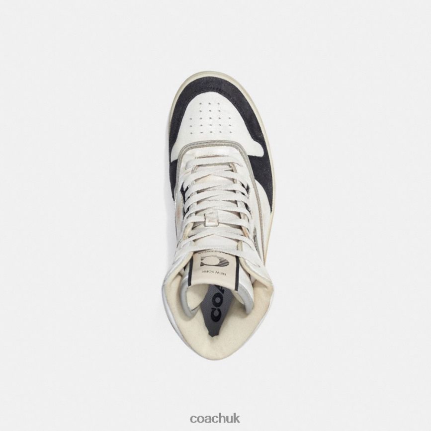 Coach Women HIGH TOP SNEAKER WHITE/BLACK D0DL44407