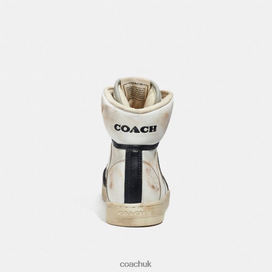 Coach Women HIGH TOP SNEAKER WHITE/BLACK D0DL44407
