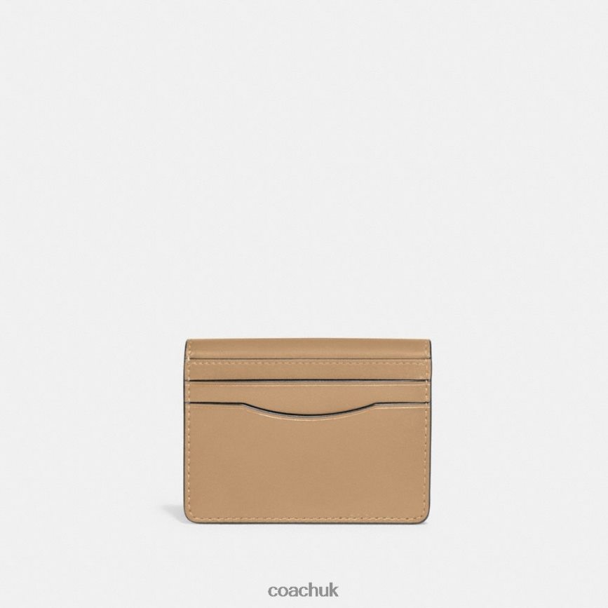 Coach Women BANDIT CARD CASE B4/TAN D0DL44370