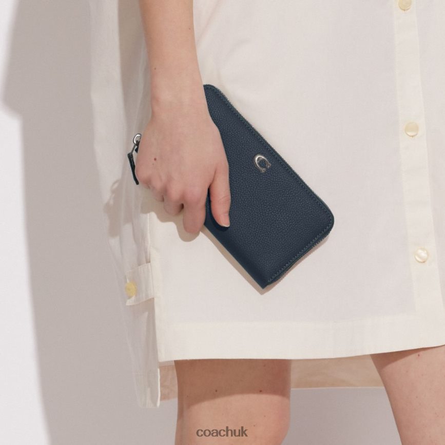 Coach Women ACCORDION ZIP WALLET LH/Denim D0DL44320