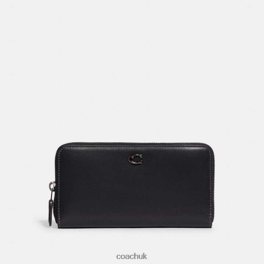 Coach Women ACCORDION ZIP WALLET V5/Black D0DL44327