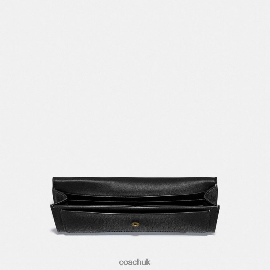 Coach Women WYN SOFT WALLET LI/Black D0DL44328