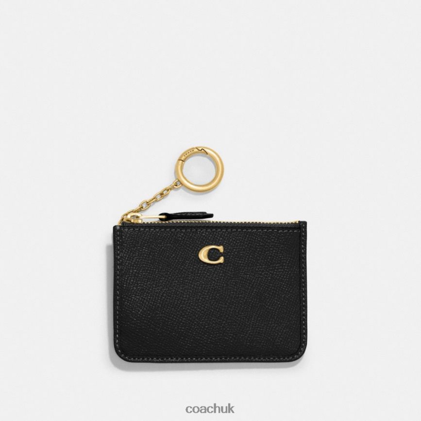 Coach Women MINI SKINNY ID CASE B4/BLACK D0DL44336