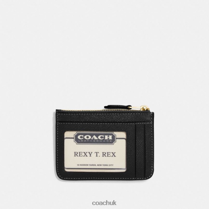 Coach Women MINI SKINNY ID CASE B4/BLACK D0DL44336