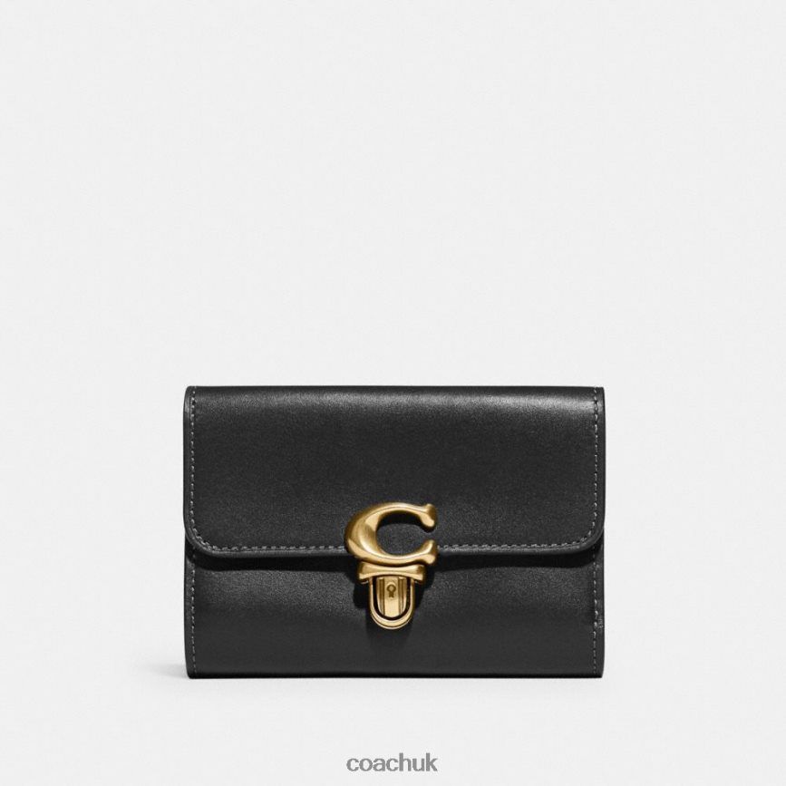 Coach Women STUDIO MEDIUM WALLET B4/BLACK D0DL44341
