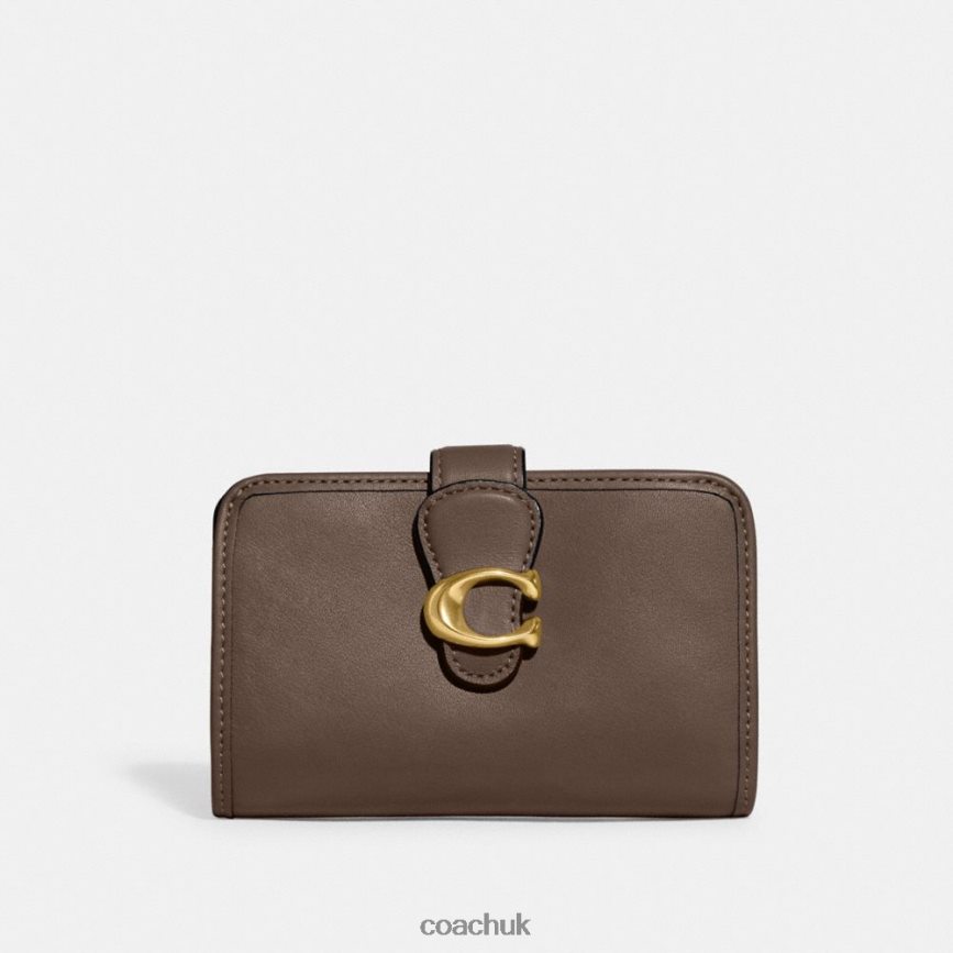 Coach Women TABBY MEDIUM WALLET B4/DARK STONE D0DL44338