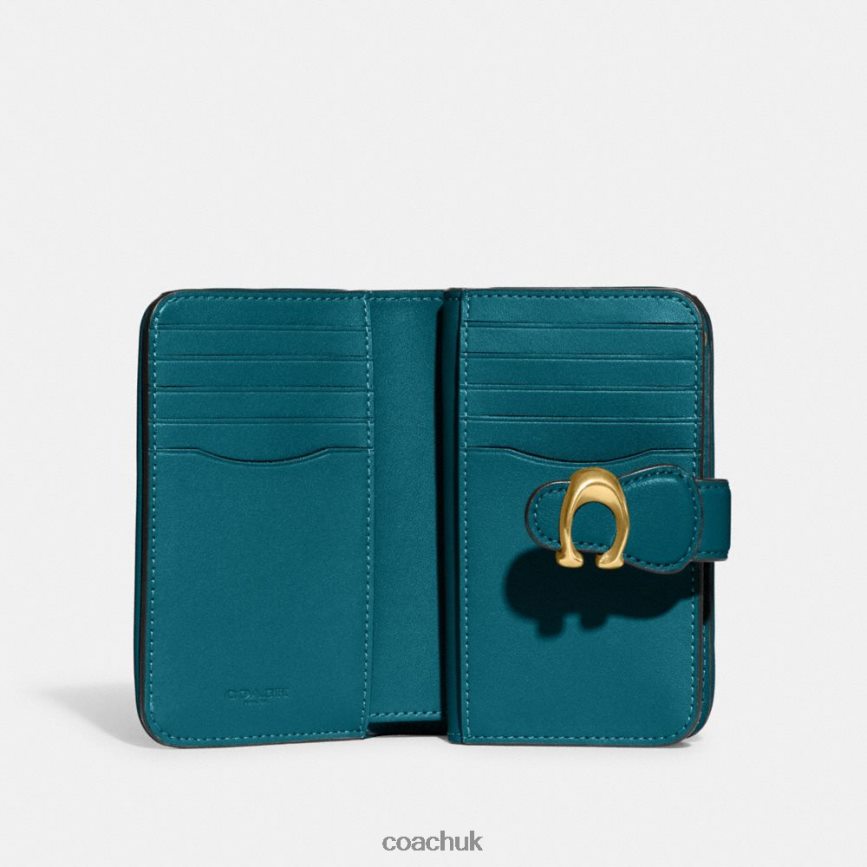 Coach Women TABBY MEDIUM WALLET B4/Deep Turquoise D0DL44339