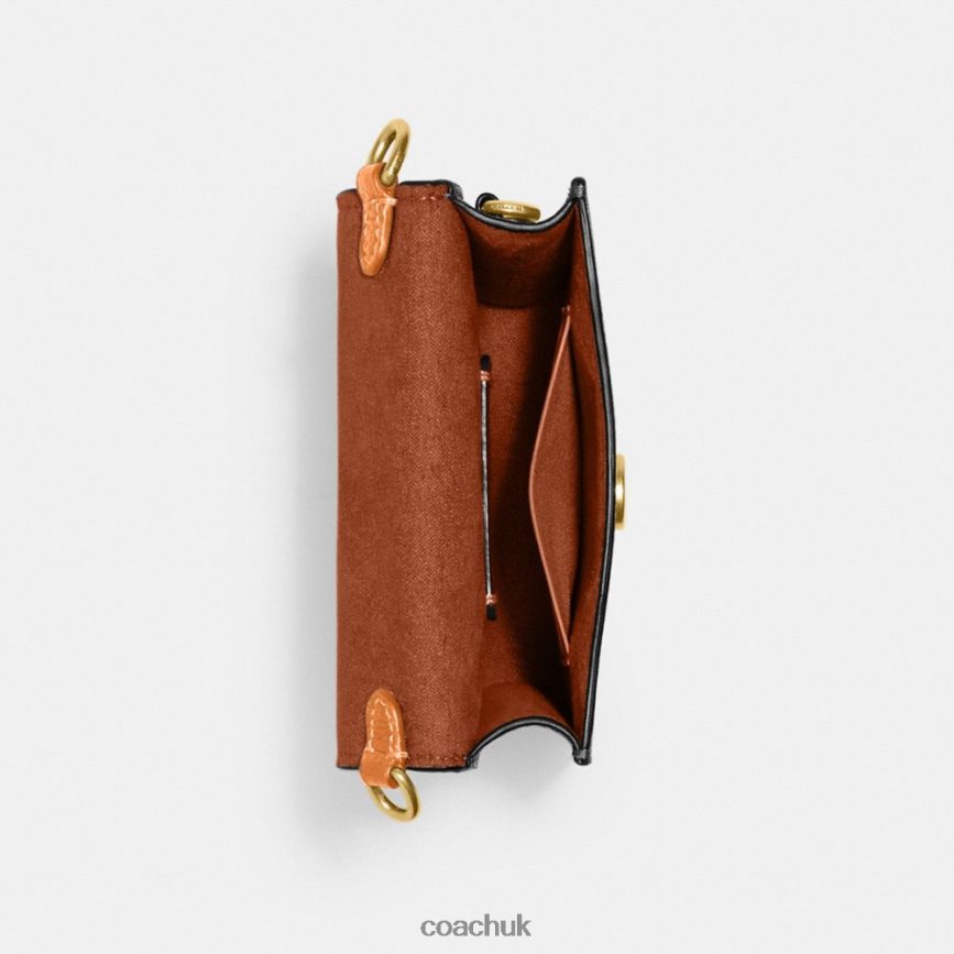 Coach Women PHONE CROSSBODY B4/Faded Orange D0DL44387