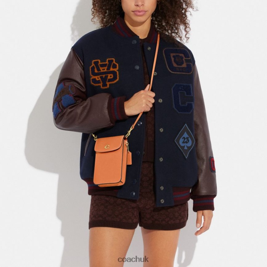 Coach Women PHONE CROSSBODY B4/Faded Orange D0DL44387