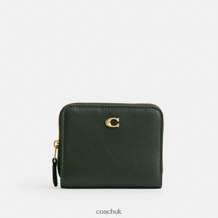 Coach Women BILLFOLD WALLET B4/Amazon Green D0DL44358