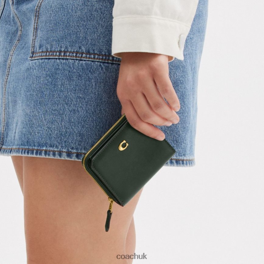 Coach Women BILLFOLD WALLET B4/Amazon Green D0DL44358