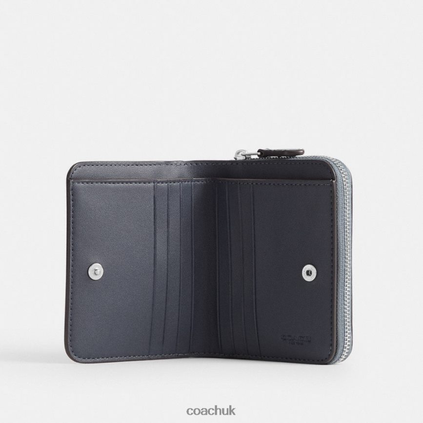 Coach Women BILLFOLD WALLET LH/Grey Blue D0DL44343