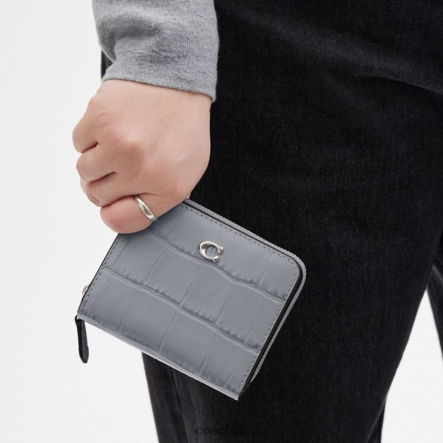 Coach Women BILLFOLD WALLET LH/Grey Blue D0DL44343