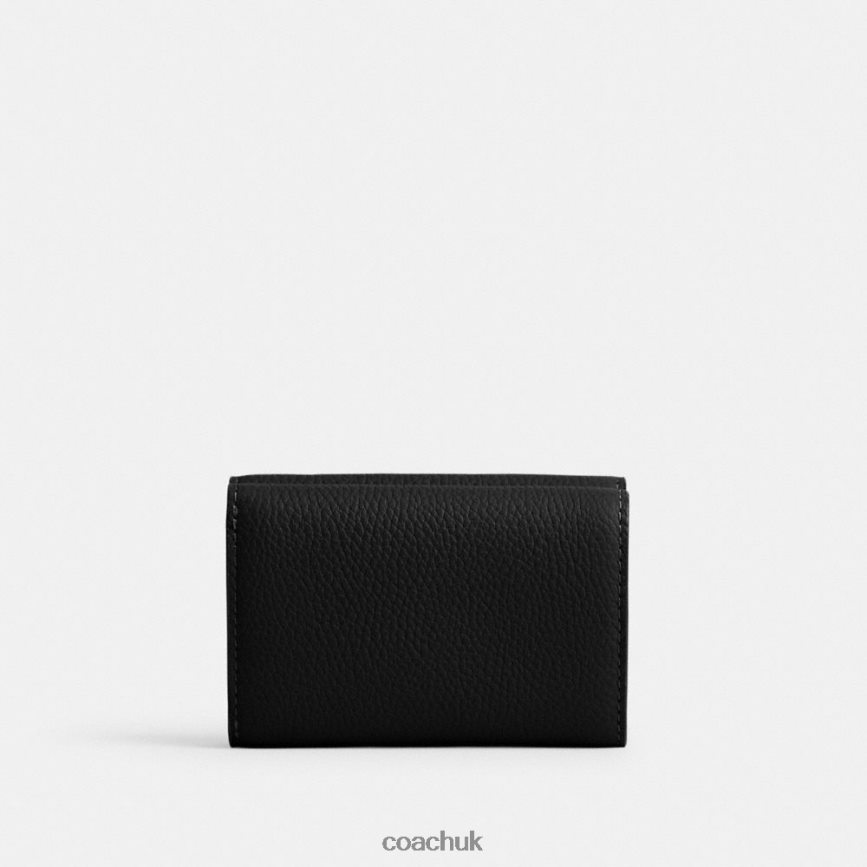 Coach Women ESSENTIAL MINI TRIFOLD WALLET B4/BLACK D0DL44349