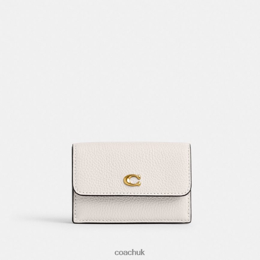 Coach Women ESSENTIAL MINI TRIFOLD WALLET B4/CHALK D0DL44351