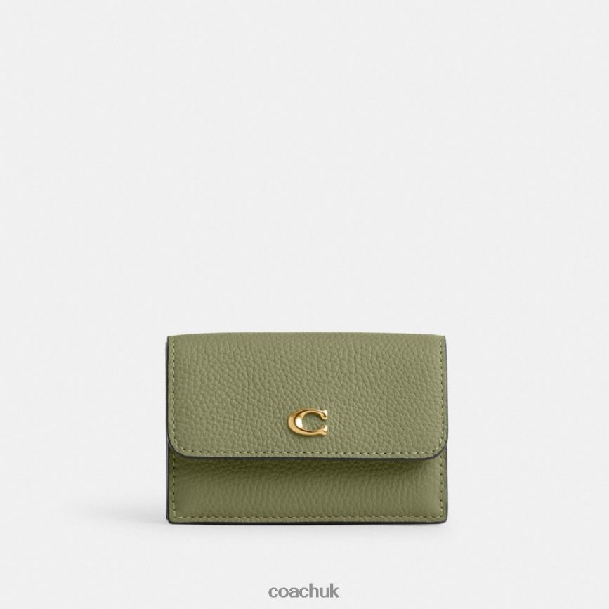 Coach Women ESSENTIAL MINI TRIFOLD WALLET B4/MOSS D0DL44342
