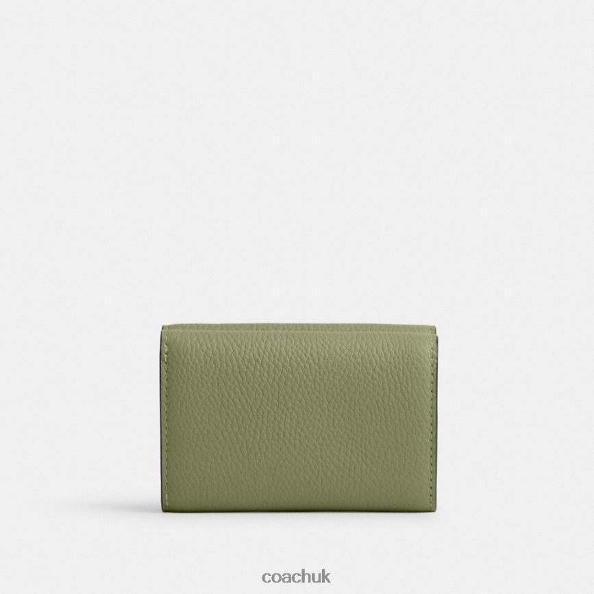 Coach Women ESSENTIAL MINI TRIFOLD WALLET B4/MOSS D0DL44342
