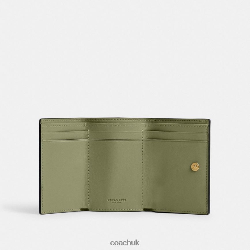 Coach Women ESSENTIAL MINI TRIFOLD WALLET B4/MOSS D0DL44342