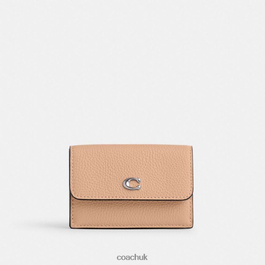Coach Women ESSENTIAL MINI TRIFOLD WALLET LH/Buff D0DL44346